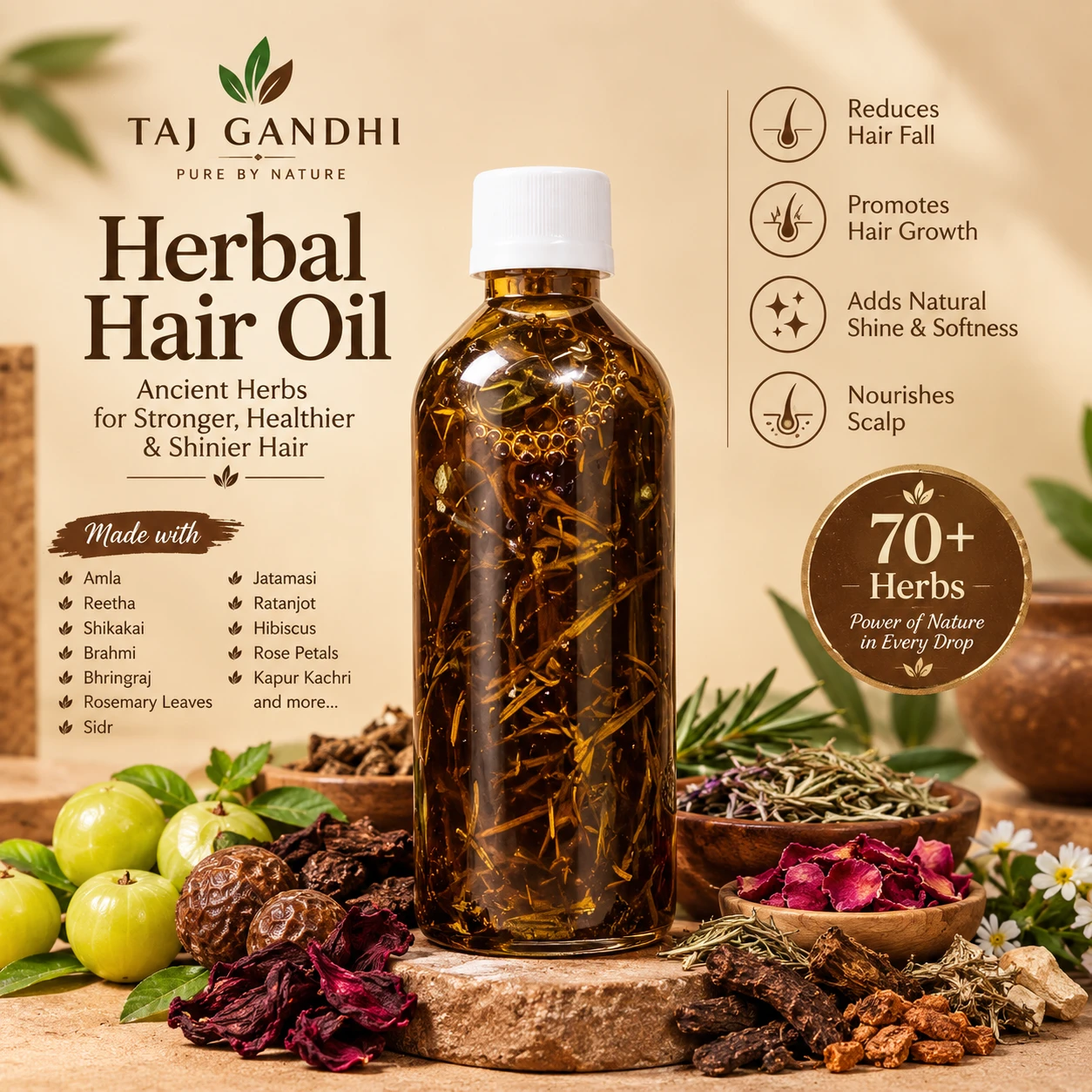 Herbal hair oil